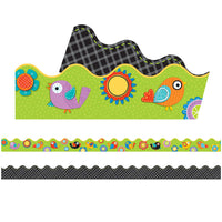 Boho Birds and Blooms Borders Reversible