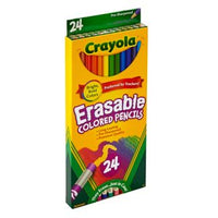 "Erasable Colored Pencils" Set of 24  ---Crayola
