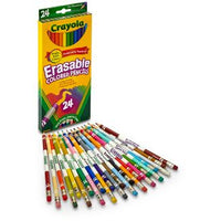 "Erasable Colored Pencils" Set of 24  ---Crayola
