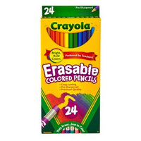 "Erasable Colored Pencils" Set of 24  ---Crayola
