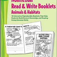 Nonfiction Read and Write Booklets "Animals & Habitats" by Alyse Sweeney