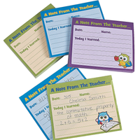 " A Note from the Teacher" Owl Notepad