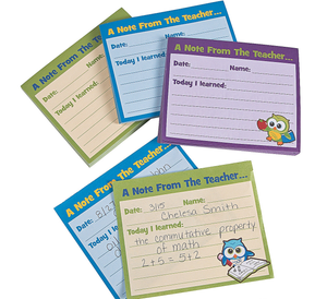 " A Note from the Teacher" Owl Notepad