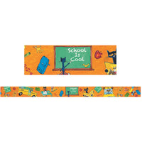 Pete the Cat "School is Cool"  Straight Border