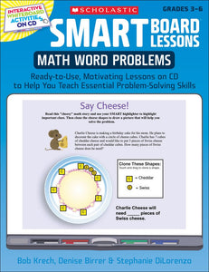 Smart Board Lessons "Math Word Problems" Grades 3-6 - Scholastic