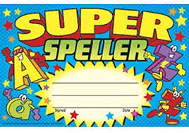 Super Speller Award Diploma