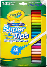 Super Tips  Washable Markers Set 20 - Crayola